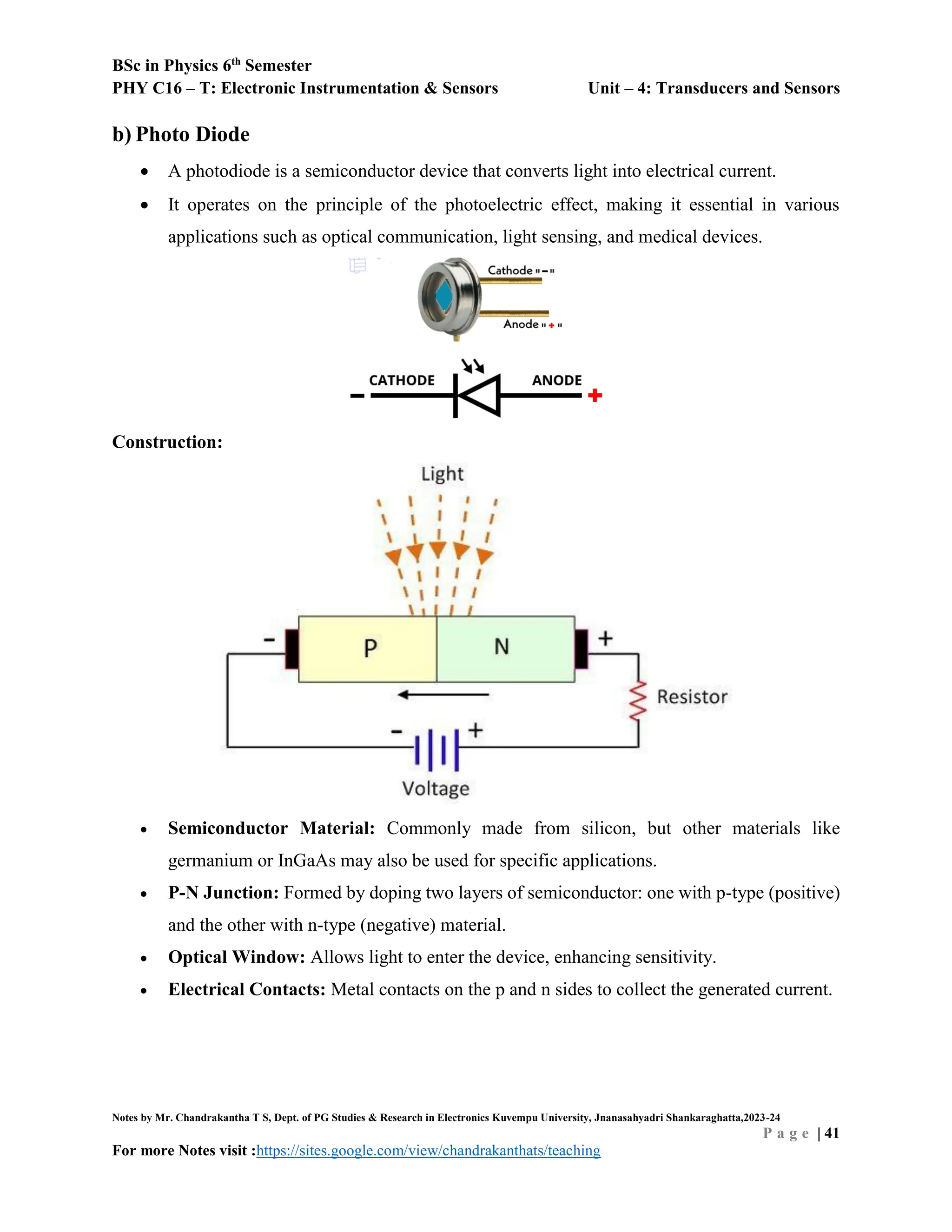 Unit – 4 Transducers and sensors:Definition and types of transducers | PDF