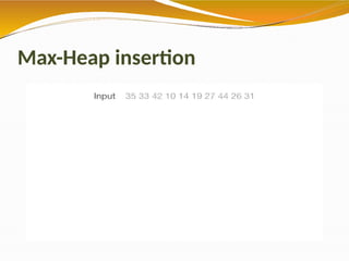Max-Heap insertion
 