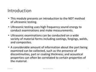 Unit 4 ultrasonic testing method | PPT