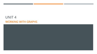WORKING WITH GRAPHS
1
UNIT 4
 