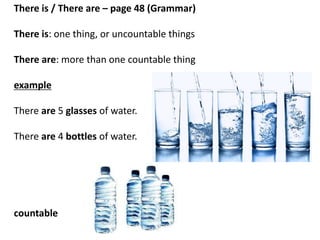 Extra Slides to help you study
count/non count grammar.
 