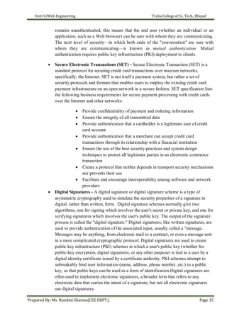 Web engineering UNIT V as per RGPV syllabus | PDF