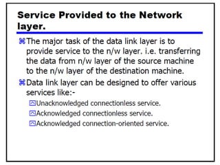 Data Link Layer