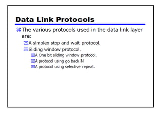 Data Link Layer