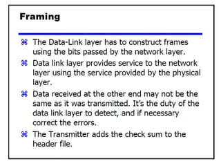 Data Link Layer
