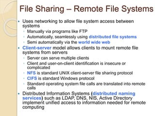 Remote Files System Operating Systems | PPT