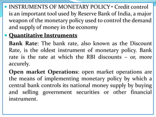 Quantitative Instruments Rbi MANAGERIAL ECONOMICS | PPTX