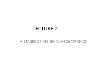 Design of Mechatronics System | PDF