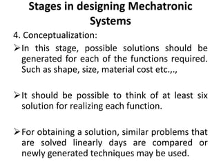 Design of Mechatronics System | PDF