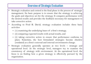 Unit 5 CSM: Strategic Evaluation and Comtrol | PDF