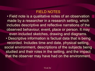 Data Collection Notes Methods of data collection research | PPTX