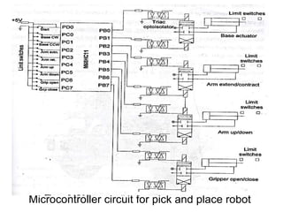 Microcontroller circuit for pick and place robot
 