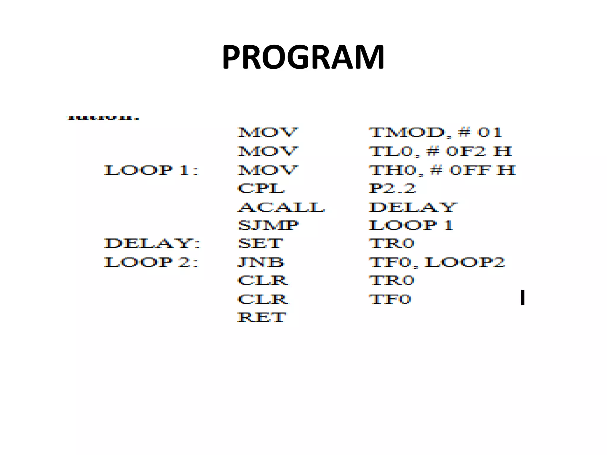 PROGRAM
 