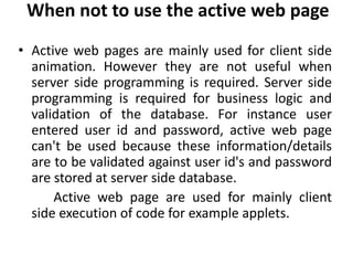 Active web page chapter for reading purpose | PPT