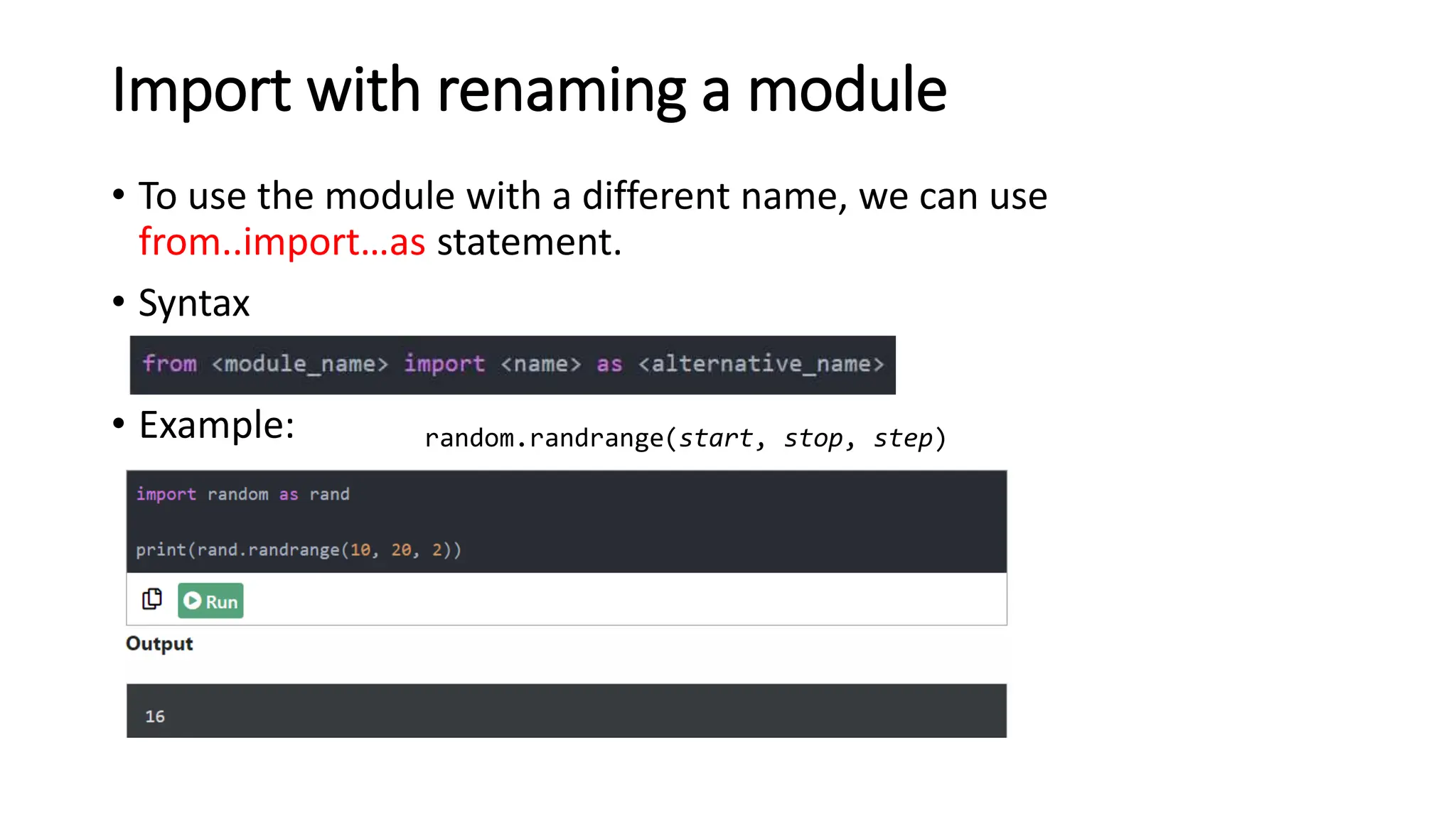 Python short notes on modules and applications | PPT