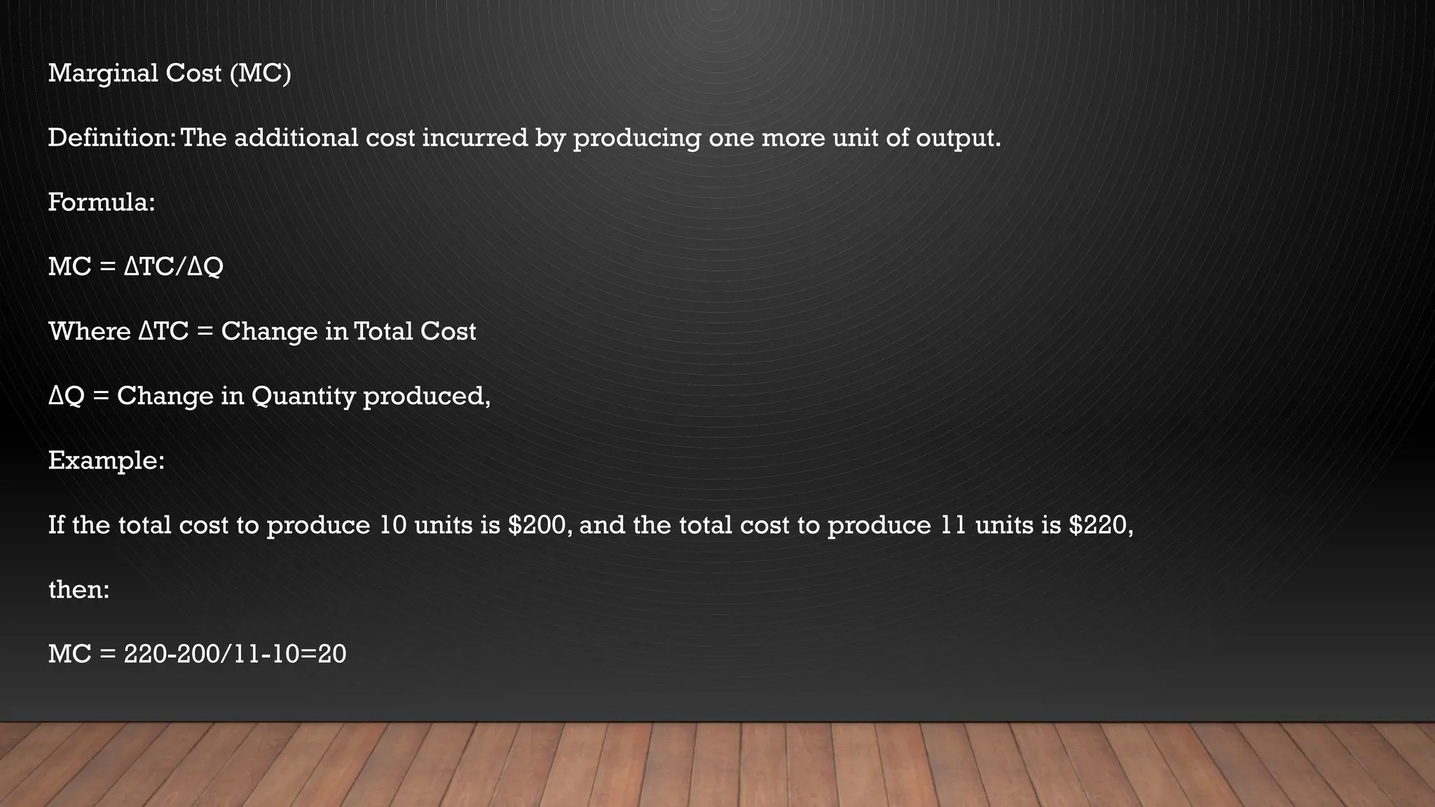 Costs and Revenue of Production (Micro Economics) | PPTX