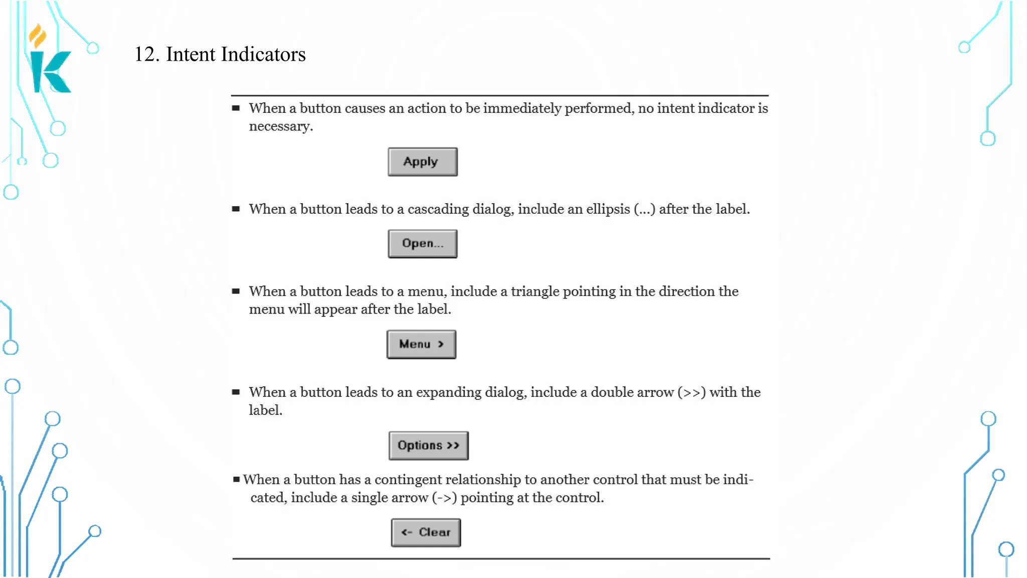 12. Intent Indicators 