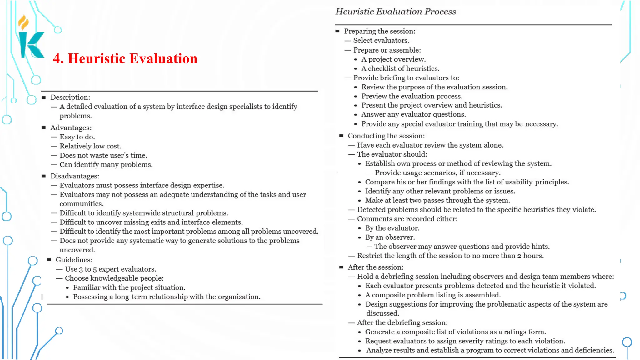 4. Heuristic Evaluation 