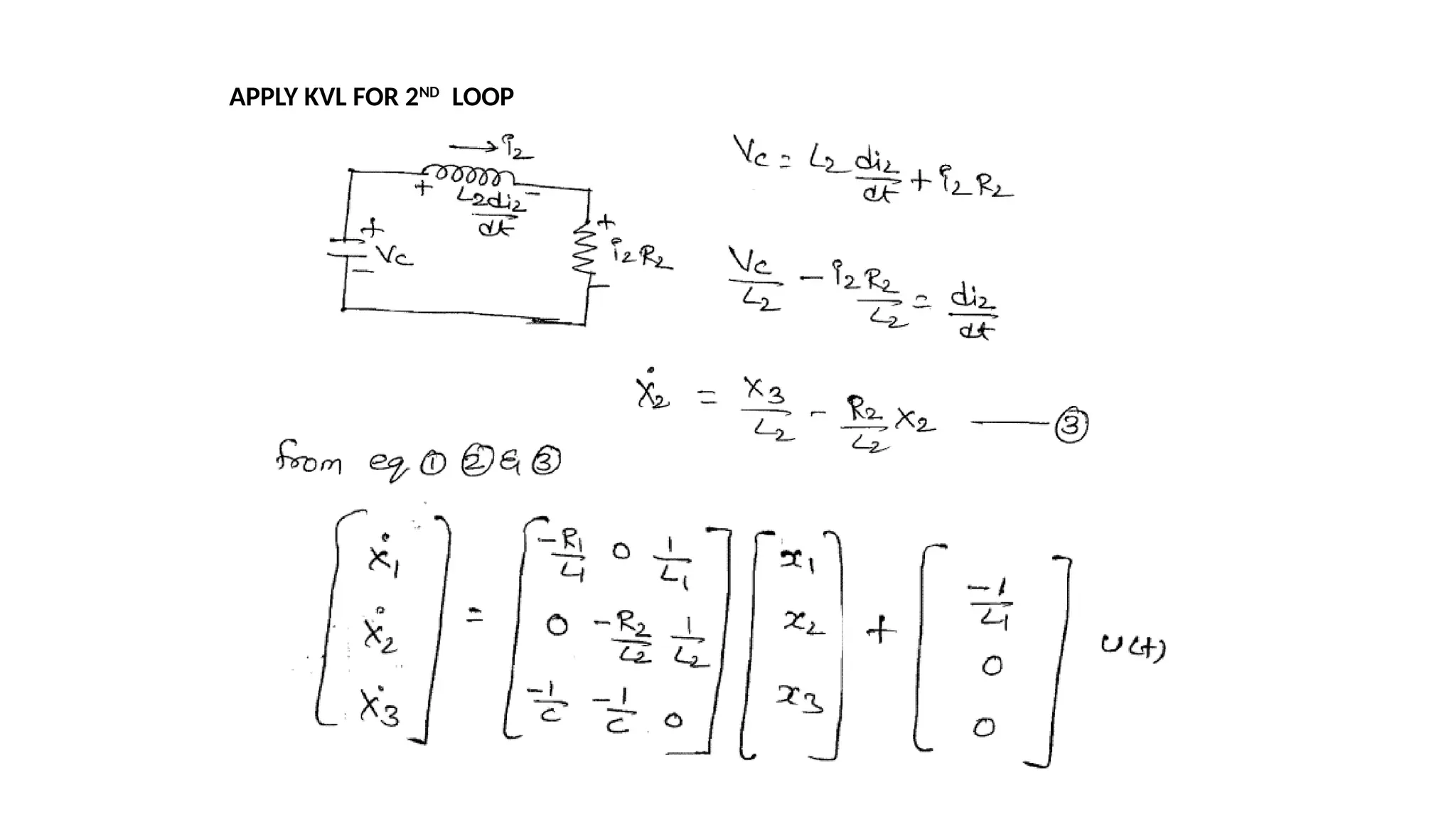 APPLY KVL FOR 2ND
LOOP
 