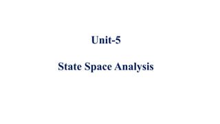 Linear Control Systems unit 5 complete d | PPTX