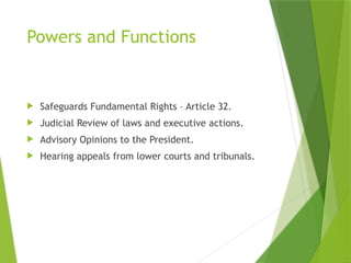 The Supreme Court of India (Basics of IT) | PPTX