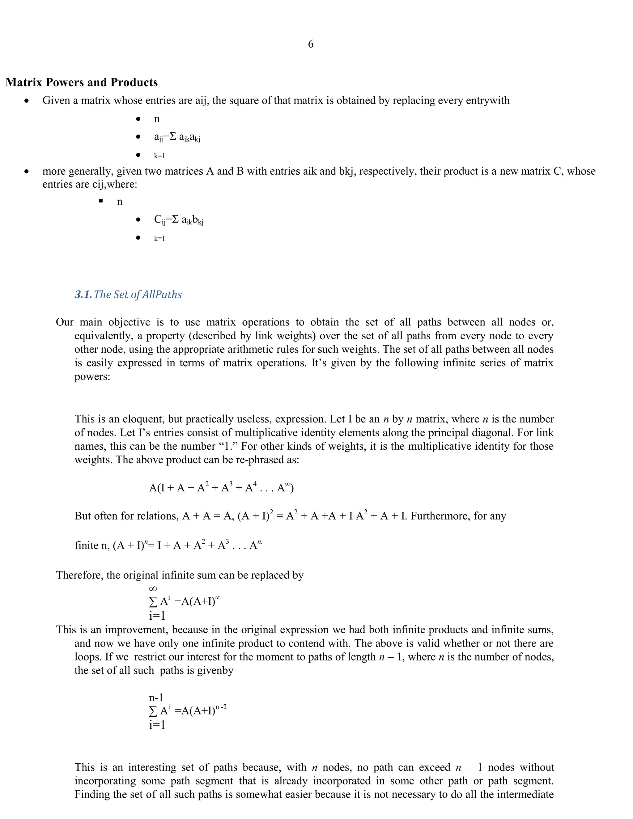 Graph Matrices and Application: Motivational overview, matrix of graph ...