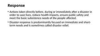 Climate Change and Disaster Management by Rabindra | PPTX