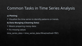 Introduction to RealTime Data Analysis in Python | PPTX