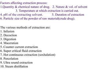Extraction unit 5 pharmacognosy and phytochemistry.pptx