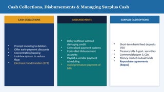 Explore key concepts, objectives, cash management models, inventory ...