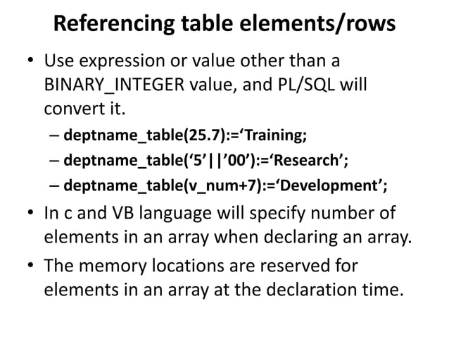 Unit 5 composite datatypes | PPTX | Databases | Computer Software and ...