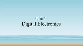 CVMU digital electronics ppt for students to learn from | PPTX