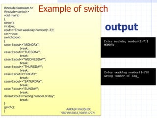 C++ programming Unit 5 flow of control | PPTX