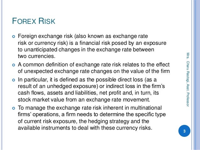 Forex exposure meaning