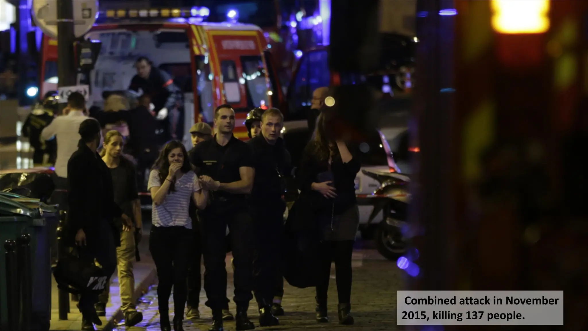 Combined attack in November
2015, killing 137 people.
 