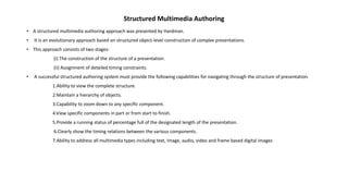 Multimedia authoring and user interface | PPTX