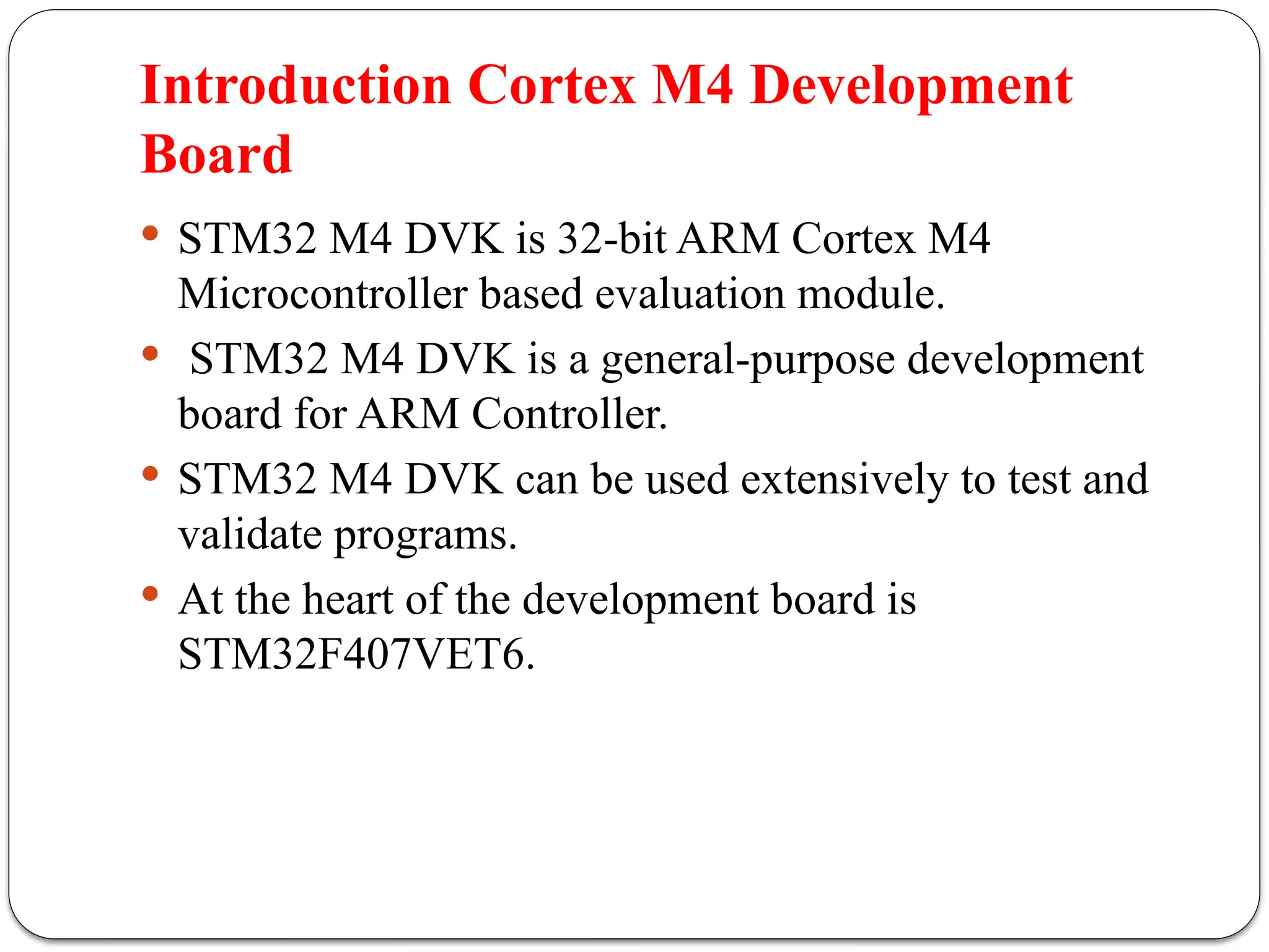 Unit 5 - Real world Interfacing cortex m4 Development board.pptx