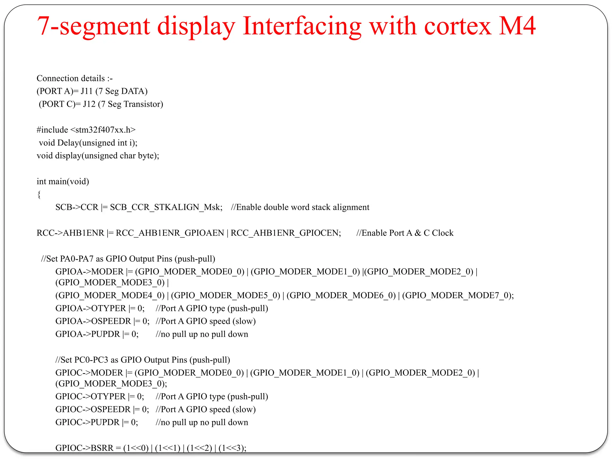 Unit 5 - Real world Interfacing cortex m4 Development board.pptx