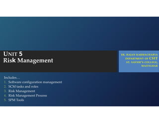 Unit 5 - Risk Management II for Project management.pdf