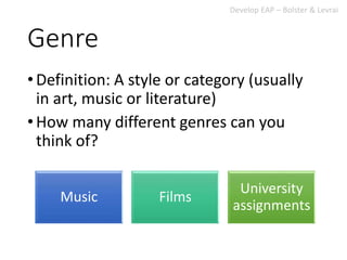 Unit 5 - understanding assignments | PPTX