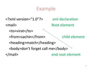 Unit 5 xml (1) | PPTX
