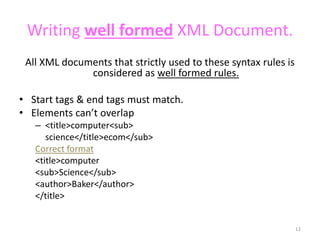 Unit 5 xml (1) | PPTX