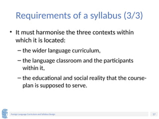 Comprehensive Guide to Foreign Language Curriculum and Syllabus Design ...