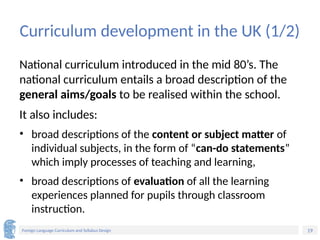 Comprehensive Guide to Foreign Language Curriculum and Syllabus Design ...