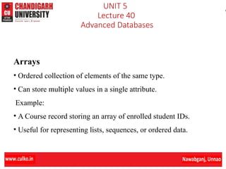 Unit5 ADBMS ch40.pptx OF DATABASE MANAGEMENT SYSTEM | PPTX