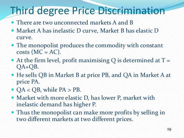Coupons third degree price discrimination