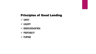 Good Lending Principles UNIT 5 BANKING.pptx