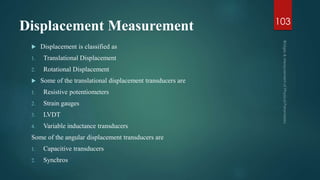 EMI Unit 5 Bridges and  Measurement of Physical Parameters