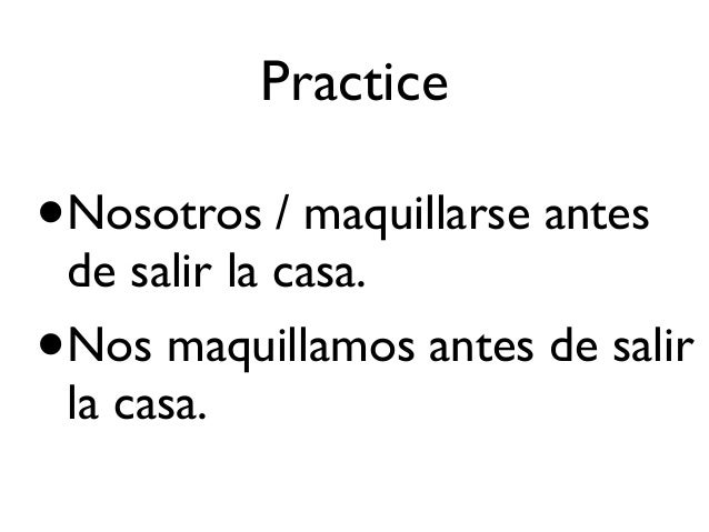 Unit 5 chapter 1 reflexive verbs