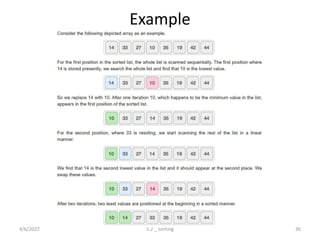 Example
4/6/2022 5.2 _ Sorting 36
 
